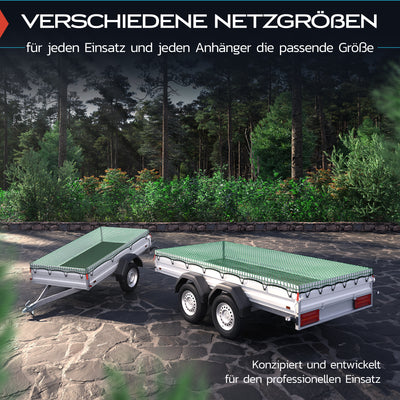 Anhängernetz [DEKRA Geprüft] mit Randverstärkung und Eckmarkierungen